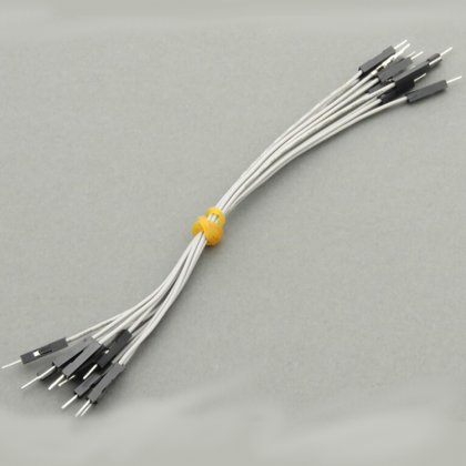 CAB_M-M 10pcs/set 20cm Male/Male Dupont Cable Grey For Breadboard
