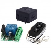DC12V 1 Channel Learning Code Relay Receiver + Professional Wireless Remote Control Transmitter 433MHz