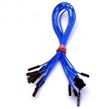 CAB_F-F 10pcs/set 15cm Female/Female Dupont Cable Blue For Breadboard