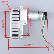 DC12V 7650RPM Track Chassis Motor All metal Gear Motor With Encoder For Intelligent Robot Model Tank Sweeping Robot DIY
