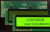 Green LCD1602B LCM1602B 122*44mm LCD