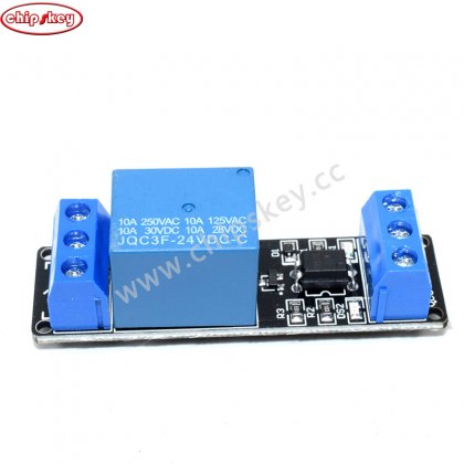 24V 1 way electromagnetic relay module / optocoupler isolation low level trigger / PLC control drive board