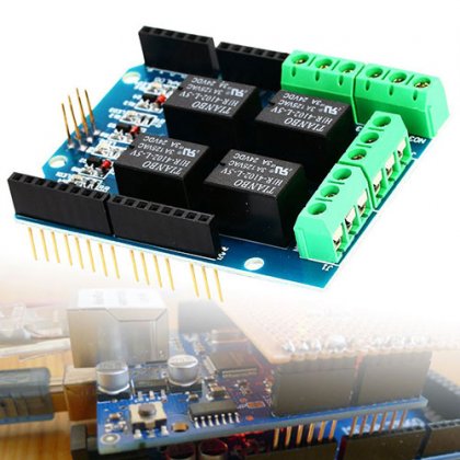 Four channel Relay Shield 5V 4 Channel 4CH Relay Shield Module for Arduino