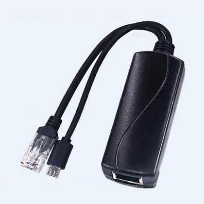 100Mbps RJ45 isolation national standard 48V to 5V POE separator Micro USB port POE Splitter