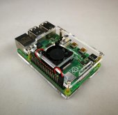 Single Fan+ 2 Transparent Layer Acrylic Case for Raspberry PI 4