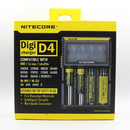 Nitecore D4 Digi Charger for 18650 AAA AA Li-Ion/NiMH Battery