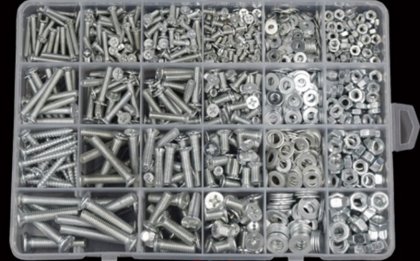 24kinds of M3 M4 M5 M6 Screw ,Nut,Gasket Screws Kit With M4*30 Self-tapping Screws
