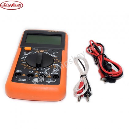 DT9208A digital multimeter / automatic shutdown for measuring frequency, temperature and capacitance