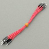 CAB_M-M 10pcs/set 10cm Male/Male Dupont Cable Red For Breadboard