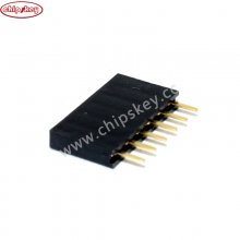 6P 2.54 Female Header Black