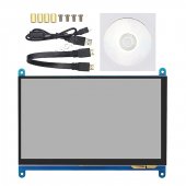 7 inch LCD Capacitive Touch Panel with HDMI + USB Cable for Raspberry Pi 1024*600 Resolution