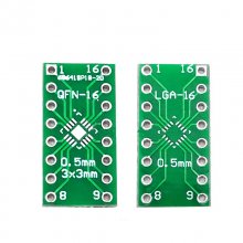 LGA16 to DIP16 /QFN16 to DIP Adapter Board /0.5mm pitch IC Test Board