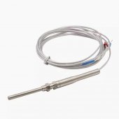 1m M8 Thread K Type 100mm Probe Temperature Sensor / Braided thread