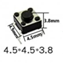 4.5*4.5*3.8 DIP 4pins Tact Switch