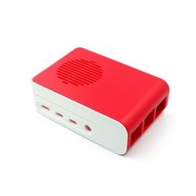 Red-White ABS Case for Raspberry PI 4B