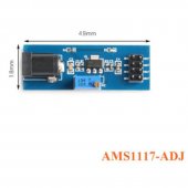 AMS1117-ADJ Adjustable Step Down Buck Module Power Voltage regulator Power Supply module with DC Jack Switch