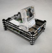 Raspberry Pi 4 Case 9 layer type With Camera Support + Fan