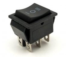 KCD4 Round Switch/ Black Switch /6pins 3Positions 15A 250V Switch