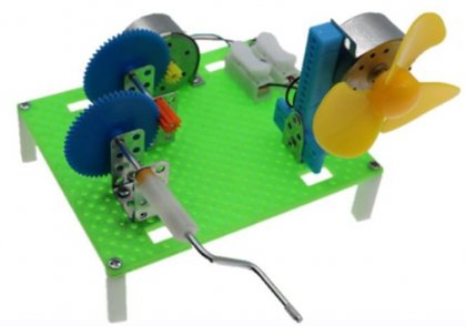 Hand Crank Generator Fan