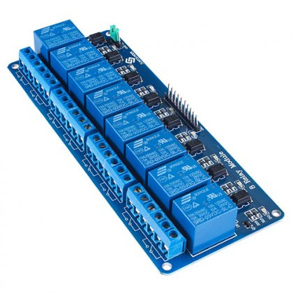 5V 8-channel relay module with optocouplers, relay control panels, PLC relay