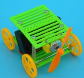 1 Fans Wind Trolley DIY Toy Car