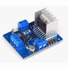 Blue L298N Motor Driver with Switch Double H bridge drive