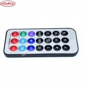 Infrared remote control with battery