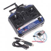FS-CT6B 2.4G 6CH Radio Control RC Transmitter Receiver 450 500 T-Rex Helicopter