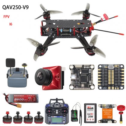 QAV250 FPV Version + FS-i6 Remote control