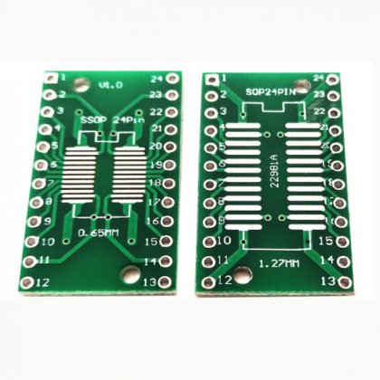 SOP24 Adapter Plate SSOP24 TSSOP24 Patch Adapter DIP 0.65/1.27mm Adapter Plate