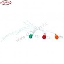 12V XD10-6 With 20CM Wire Signal Lamp Red Green Yellow 10mm Plastic Indicator Light Power LED Diode