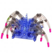 puzzle assembling electric crawling spider robot