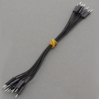 CAB_M-M 10pcs/set 10cm Male/Male Dupont Cable Black For Breadboard