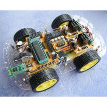 Smart car / ultrasonic obstacle avoidance / tracking / searching light / remote control car kit / ZK-4WD