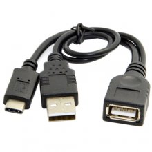 With power MICRO USB-OTG U disk mobile hard disk data cable adap