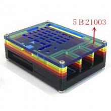 Raspberry PI 5B 10 layer rainbow Case With Small Hole 5B21003