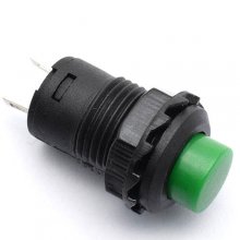 DS-428/DS425A/12mm Green Botton With Lock/Green 12mm Self Lock Switch