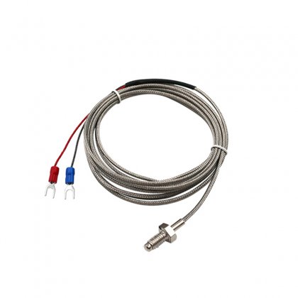 M6 Screw Temperature Sensor Thermocouple J type with 0.5m Metal cable