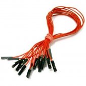 CAB_F-F 10pcs/set 25cm Female/Female Dupont Cable Red For Breadboard