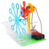 Children Kids Soap Water Toys Early Education Intelligence Development DIY Handmade Tecnologia Hand Cranked Bubble Maker Machine
