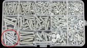 18kinds of M3 M4 M5 Screw ,Nut,Gasket screws Kit With M4*30 Self-tapping Screws