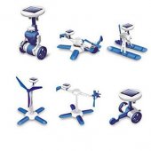 6 IN 1 Solar Toy DIY Robots Plane Educational Kid Gift Creative