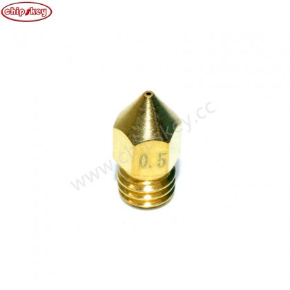0.5mm E3DV6 Brass Extruder Nozzle Head 1.75mm Filament for 3D Printer