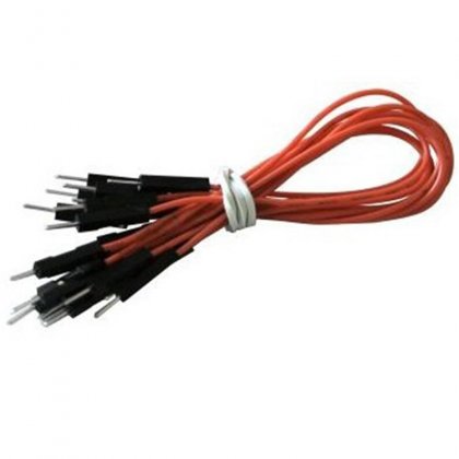 CAB_M-M 10pcs/set 30cm Male/Male Dupont Cable Orange For Breadboard