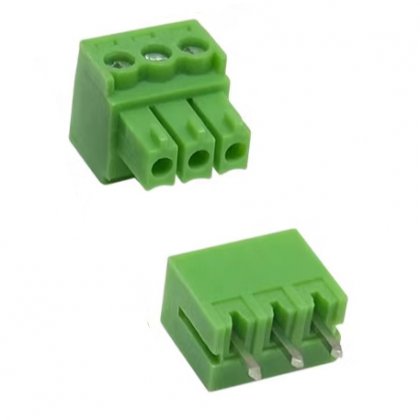 2EDG-3.5 Terminal block – 3.5mm pitch, 3 pin male +female