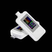 White KWS-1902C Type-C Color Display USB Tester Current Voltage