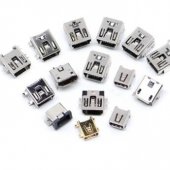 MINI USB female socket 5P SMD