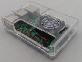 Raspberry Pi A+ Case with Fan Transparent Square
