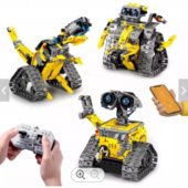 Creative APP Programming 3 in 1 Robot STEM Building Block Set Children Puzzle Remote Control Building Block Toys Kids DIY Toy