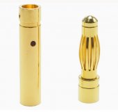 4.0mm Gold Bullet Banana Connector Plug For ESC Battery Motor